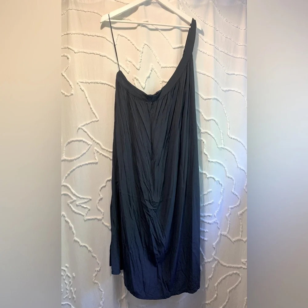 old navy one shoulder dress One-Shoulder Midi Shift Dress
